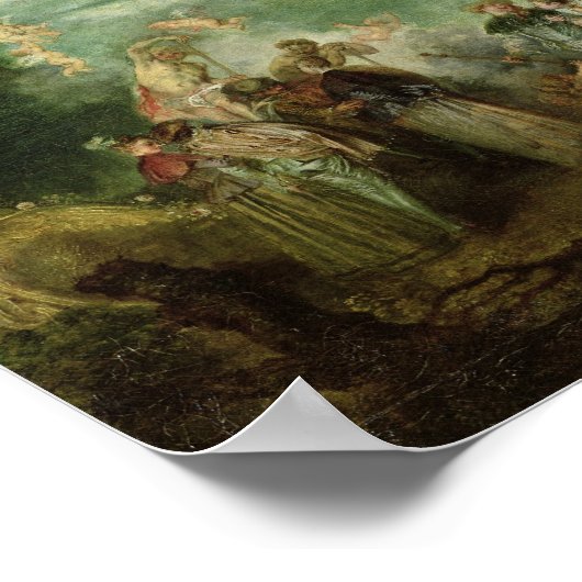 シテラの上陸， 1717 ポスター (角)