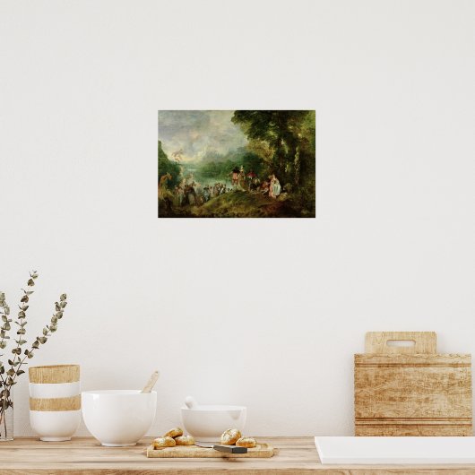 シテラの上陸, 1717 ポスター (キッチン)