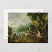 シテラの上陸， 1717 ポストカード (正面/裏面)