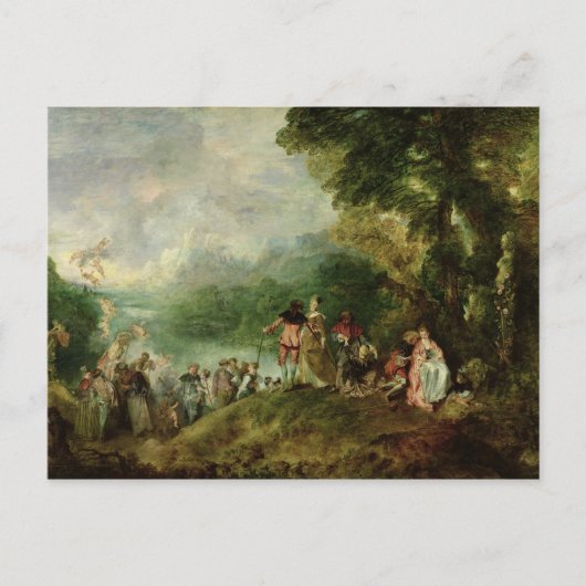 シテラの上陸， 1717 ポストカード (正面)