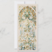 シテリア金ゴールドとジェイドイ結婚スラーム 招待状 (裏面)