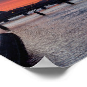 シテ島とノートルダム大聖堂の日の出 - パリ ポスター (角)