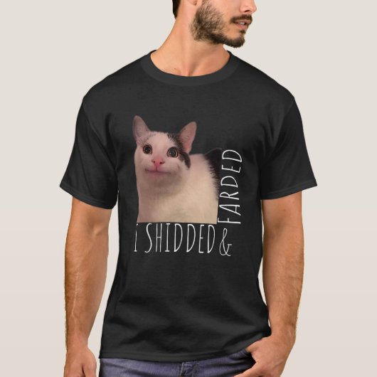 シディッド&ファードキャットミーム Tシャツ (正面)