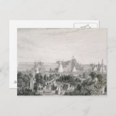 シデナムの新しいクリスタルパレス、ラ彫り ポストカード (正面/裏面)