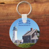 シトゥートライトハウスマサチューセッツ州キーチェーン キーホルダー (正面)