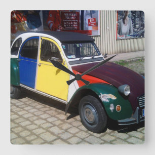 シトカラフルローン2 CV スクエア壁時計