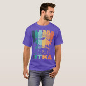 シトカ アラスカ 山の景色 Tシャツ (正面フル)