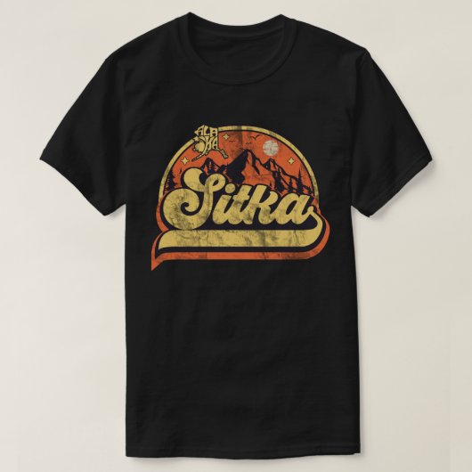 シトカ、アラスカ Tシャツ (デザイン正面)
