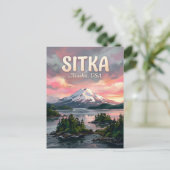 シトカ・サウンド アラスカ州 旅行 ポストカード (スタンド正面)