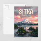 シトカ・サウンド アラスカ州 旅行 ポストカード (正面/裏面)