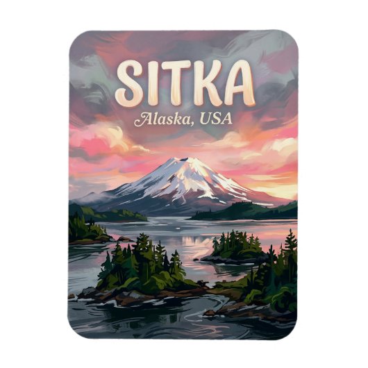 シトカ・サウンド アラスカ州 旅行 マグネット (縦)