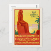 シトマールリニエヴィンテージポスター1930s ポストカード (正面/裏面)