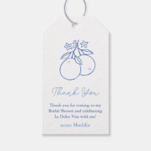 シトラスお洒落ブライダルシャワーメッセージカード