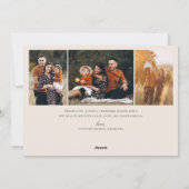 シトラスかわいらしフレーム水平5フォトクリスマス シーズンカード (裏面)