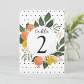 シトラスのテーブル番号 招待状 (スタンド正面)