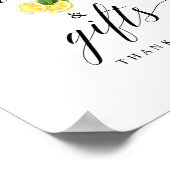 シトラスのレモンカードとギフトのサイン8x10" ポスター (角)