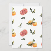 シトラスアンドグリーンリーブライダルブランチの招待 招待状 (裏面)