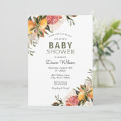 シトラスアンドグリーンリーベビーブランチの招待 招待状 (スタンド正面)