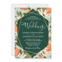シトラスアンドミント結婚式招待状