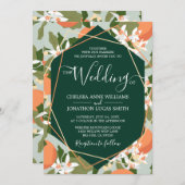 シトラスアンドミント結婚式招待状 招待状 (正面/裏面)