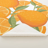 シトラスイエローの継ぎ目のない模様 シェルパブランケット (3/4)