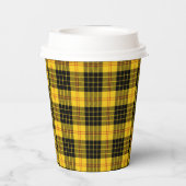 シトラスイエロー格子状紙カップ 紙コップ (裏面)