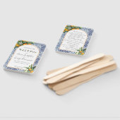 シトラスイタリアンタイル結婚式プログラムファン ハンドファン (組立なし)