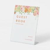 シトラスウォーター結婚カラーズゲストブック 台座サイン (正面)