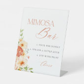 シトラスエレガントフローラブライダルシャワーミモサバー 台座サイン (正面)