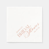 シトラスエレガントフローラブライダルシャワー スタンダードカクテルナプキン (正面)