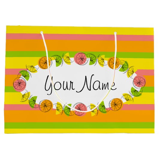 シトラスオストライプバルクラシック抱き枕ラージ ラージペーパーバッグ (裏面)