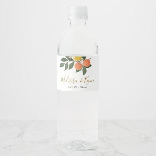 シトラスオレンジとレモン ペットボトルラベル (正面)