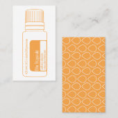 シトラスオレンジエッセンシャル油ボトル 名刺 (正面/裏面)