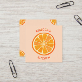 シトラスオレンジケータリング スクエア名刺