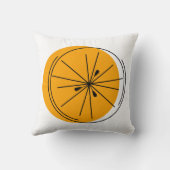 シトラスオレンジスクエア装飾用クッション クッション (裏面)