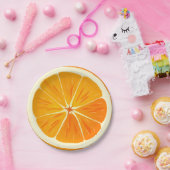 シトラスオレンジスライス紙プレート ペーパープレート (パーティー)