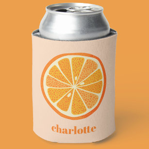 シトラスオレンジパーソナライズされたおもしろい 缶クーラー