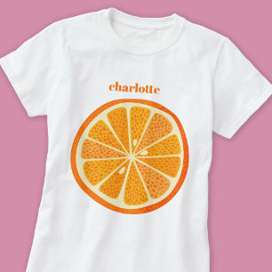 シトラスオレンジパーソナライズされたおもしろい Tシャツ
