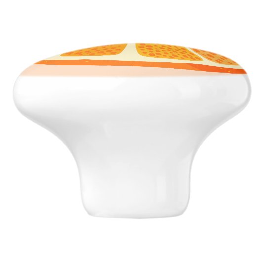 シトラスオレンジフルーツおもしろい セラミックノブ (側面)