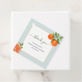 シトラスオレンジブライダルシャワーサンキュー フェイバータグ (インサイチュ)