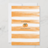 シトラスオレンジボタニカルタンジェリングリーン結婚ズ 招待状 (裏面)