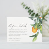 シトラスオレンジボタニカルボホ結婚ズ詳細 エンクロージャーカード (スタンド正面)