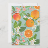 シトラスオレンジラブアットファーストスピリッツブライダルシャワー 招待状 (裏面)