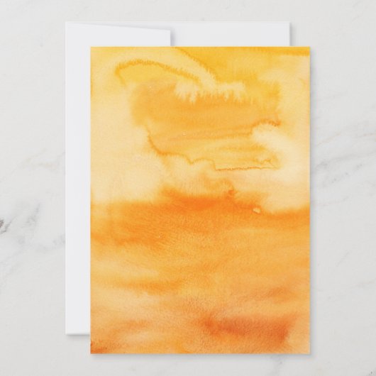 シトラスオレンジリトルかわいこちゃんイズオンザウェイベビー  招待状 (裏面)