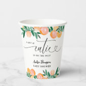 シトラスオレンジリトルかわいこちゃんオンザウェイベビーシャワー 紙コップ (正面)