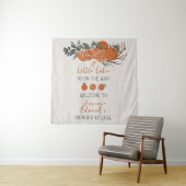 シトラスオレンジリトルかわいこちゃんジェンダーリビールパーティー タペストリー (インサイチュ)