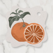 シトラスオレンジリトルかわいこちゃんジェンダーリビールパーティー フェイバータグ (裏面)