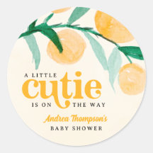 シトラスオレンジリトルかわいこちゃんベビーシャワー