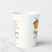 シトラスオレンジリトルかわいこちゃん第1誕生日 紙コップ (右)