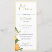 シトラスオレンジレモン夏モノグラム メニュー (正面)